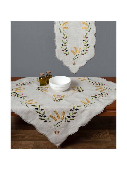 Silk Fashion Platzdeckchen Stoff Beige 45x30cm 12Stück