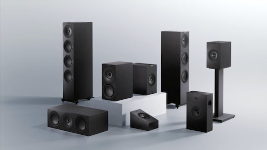 Kef Q11 Meta Двойка Hi-Fi Говорители Подов 3 Брой шофьори Ш21xД38xВ106.1см. Черен