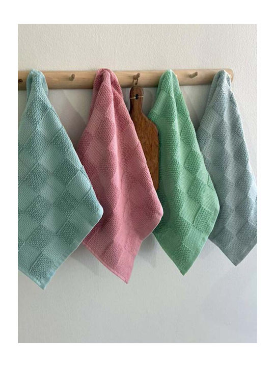 Palamaiki Towel from 100% Cotton in Green Color 40x60cm 2pcs