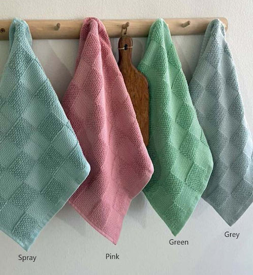 Palamaiki Suki Towel from 100% Cotton in Gray Color 40x60cm 2pcs