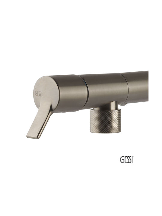 Mitigeur De Cuisine Gessi Fisso Monocommande Chrome - Design Italien, Hauteur 974 Mm