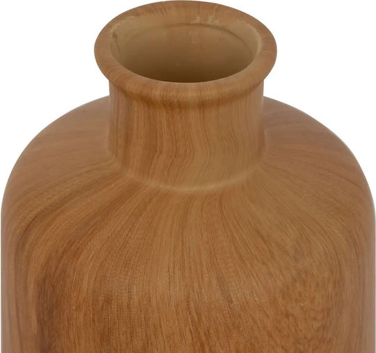 Atmosphera Βάζο Ξύλινο Καφέ Φ11xΥ18cm