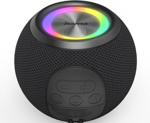 HAMA Ballshape Ηχείο Bluetooth 5W με Διάρκεια Μπαταρίας έως 10 ώρες Μαύρο