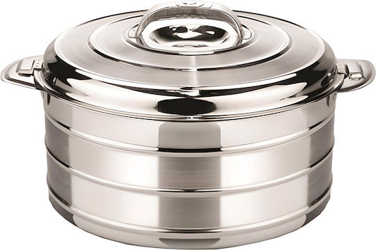 Βιομάρ Inox Δοχείο Φαγητού Inox Θερμός Ασημί 6lt