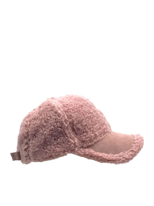 Brims and Trims Παιδικό Καπέλο Jockey Υφασμάτινο Ροζ