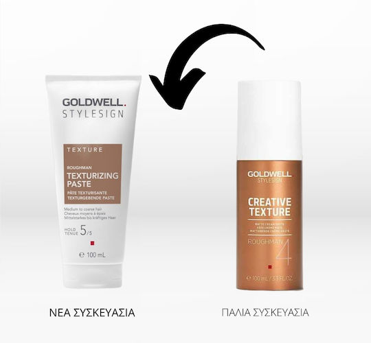 Goldwell Stylesign Texture Roughman Texturizing Paste για Πολύ Δυνατό Κράτημα & Ματ Αποτέλεσμα 150ml