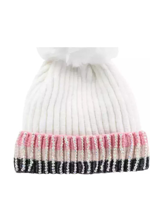 Kinder Mütze Set mit Handschuhe Gestrickt Rosa
