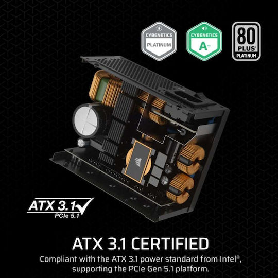 Corsair SF750 750W Μαύρο Τροφοδοτικό Υπολογιστή Full Modular 80 Plus Platinum