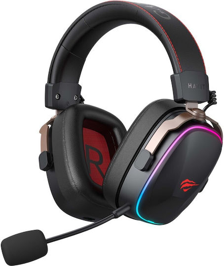 Havit H2039BG Ασύρματο Over Ear Gaming Headset με σύνδεση USB for PC / PS4 / PS5 / XBOX