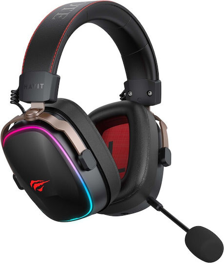 Havit H2039BG Ασύρματο Over Ear Gaming Headset με σύνδεση USB for PC / PS4 / PS5 / XBOX