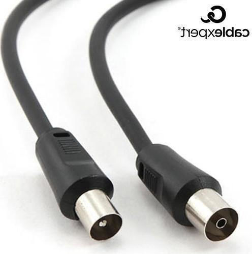 Cablexpert Καλώδιο Κεραίας Coax male - Coax female Μαύρο 1.8m (GM-CCV515) 1τμχ
