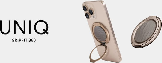 Uniq MagSafe Charging Stand in Gold color