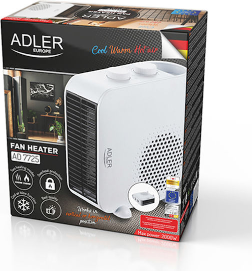 Adler Вентилаторен нагревател Стая За под 2000W