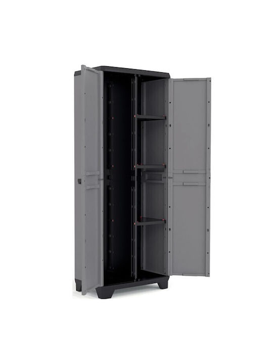 Double Door Wardrobe Quadra Plastic 68x39x166cm