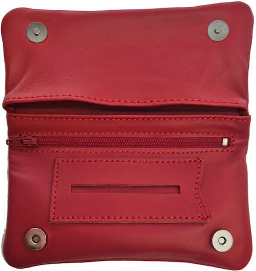 Leon Leather Tobacco Pouch With Snap Closure 16x8.5cm Small deviations