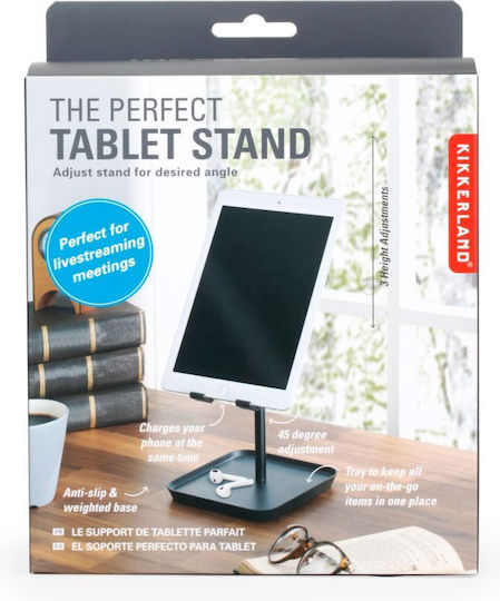 Kikkerland Βάση Tablet Γραφείου σε Μαύρο χρώμα