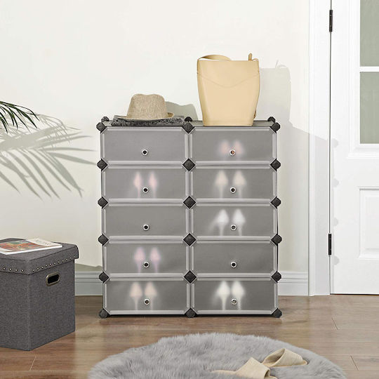 Plastic Shoe Organizer 46x31x173cm LPC10HV1