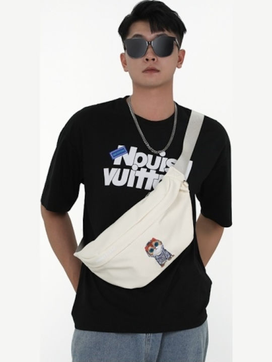 Glasses Cool Cat Belt Bag Gray