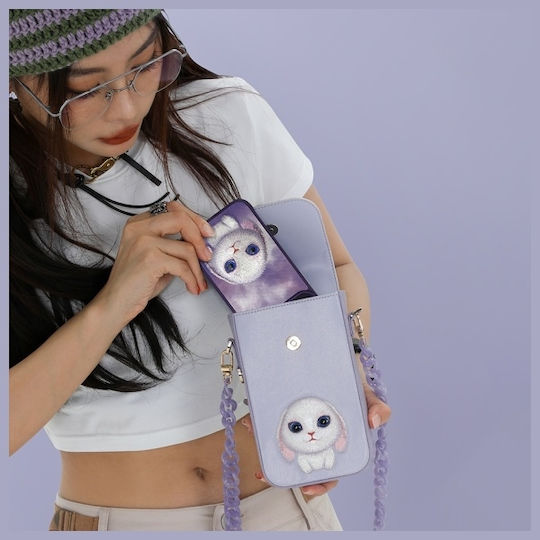 Nimmy Handytasche Lila Großäugiges Haustier 2.0 Hase