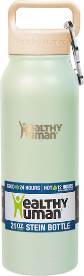 Healthy Human Stein Bottle Thermos Stainless Steel BPA Free 621ml Peppermint