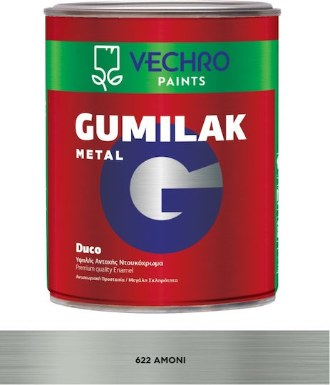 Vechro Βερνικόχρωμα Αντισκωριακό Διαλύτου Gulimak 0.75lt Αμονι Σατινέ