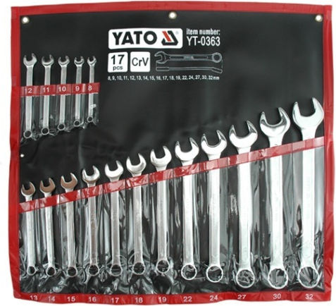 Yato German Polygon Set with Size from 13mm to 32mm 17pcs