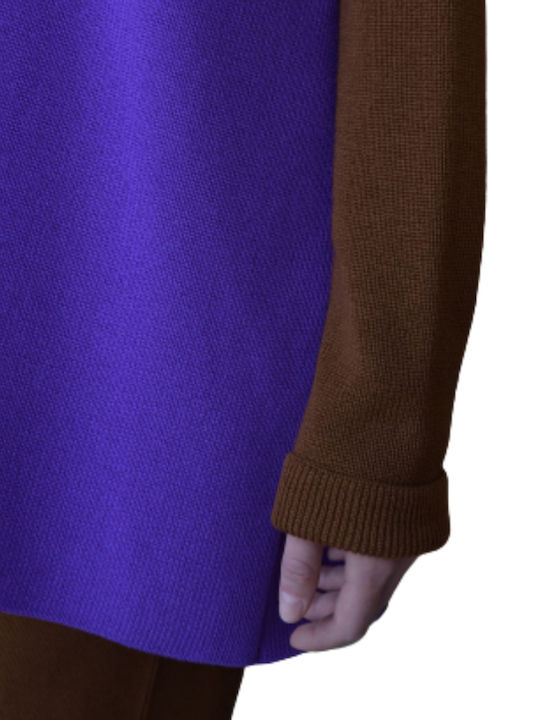 Damen Langarm Pullover Lila