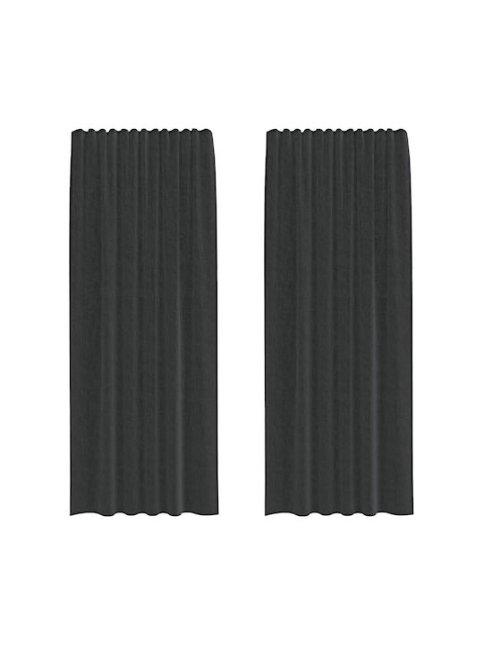 vidaXL Curtain Window Black 140x245cm