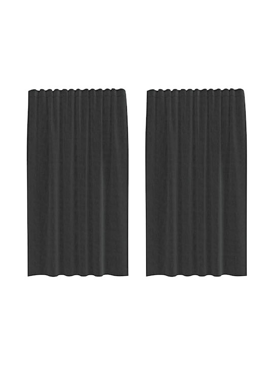 vidaXL Curtain Window Black 140x175cm