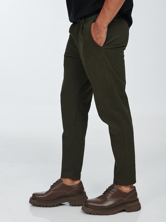 Hose in Lockere Passform Olive