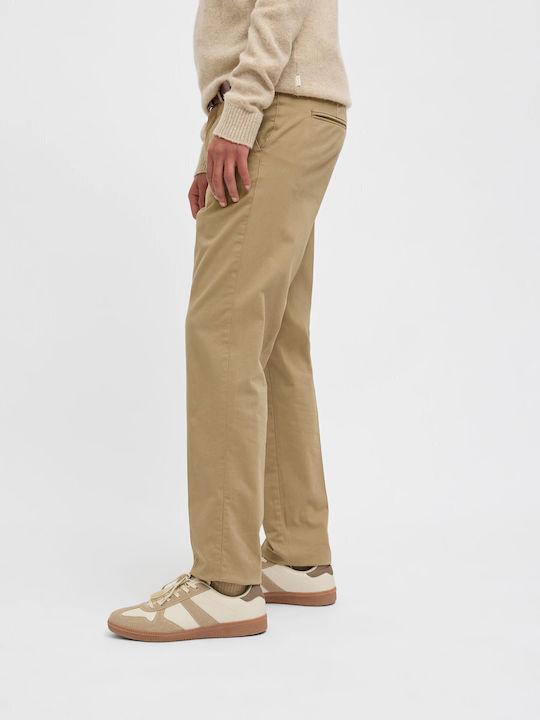 Мъжки панталон Chino Еластичен Regular Fit Бежов