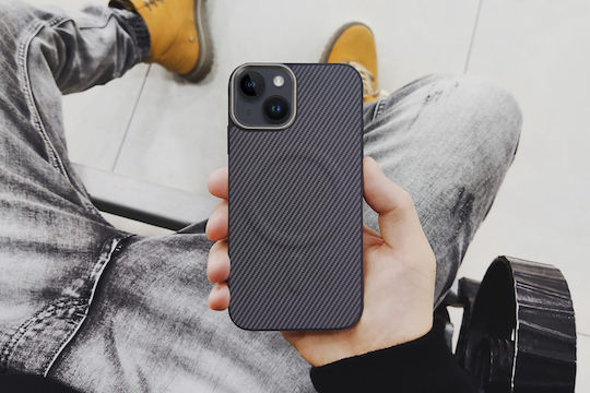 Magnetic Carbonmag Pro Sonique Case for Apple iPhone 15 Pro Grey