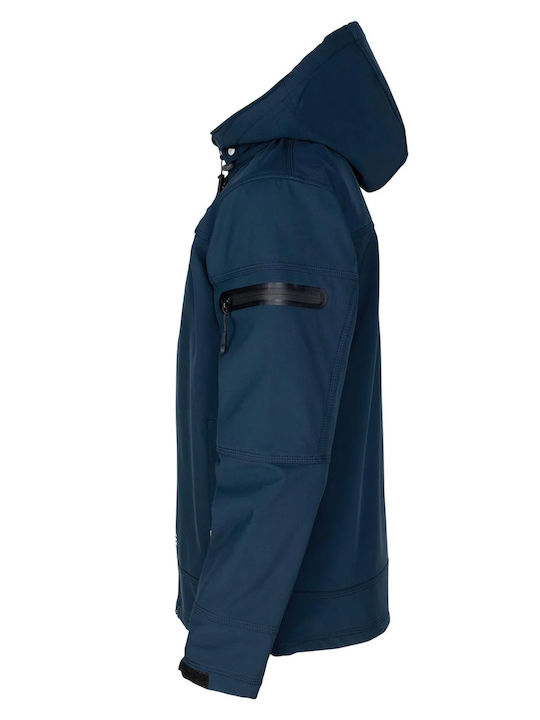 STOP Μπουφάν Εργασίας Softshell Navy Μπλε
