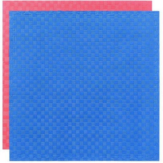Rage Podele Puzzle de Gimnastică Pe Două Fețe Roșu/Albastru 100x100x2cm 1buc