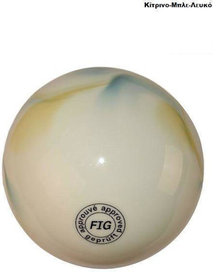 Athlopaidia 009.8013 Rhythmische Gymnastik Ball mit Durchmesser 19cm Rot/Gelb/Weiß