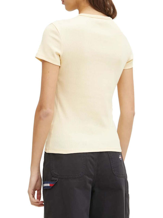 Tommy Hilfiger T-Shirt Κίτρινο DW0DW17383-ZGA