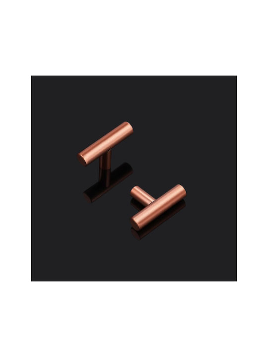 Buton Mobilier din Metal în Culoare Cupru 20buc