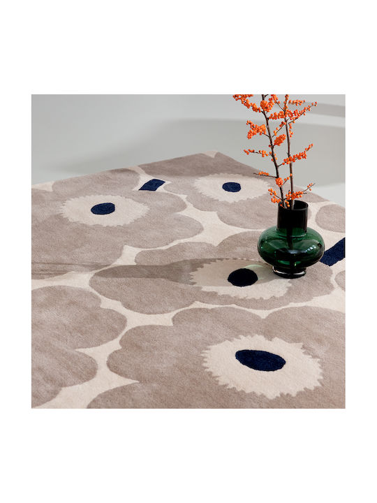 Marimekko Unikko Lucrat manual Covor Rectangular Greige