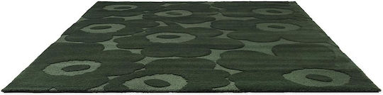 Marimekko Unikko Килим Правоъгълена Dark Green