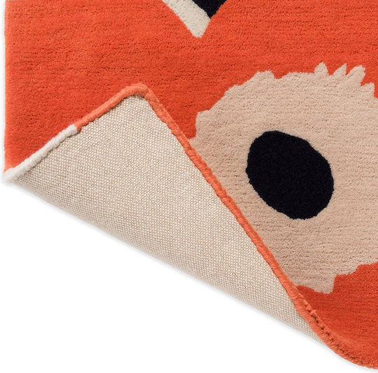 Marimekko Unikko Ръчно изработено Килим Правоъгълена Orange Red