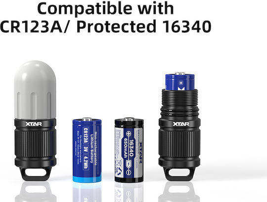 XTAR Lanternă LED IPX8 cu Luminozitate Maximă 25lm