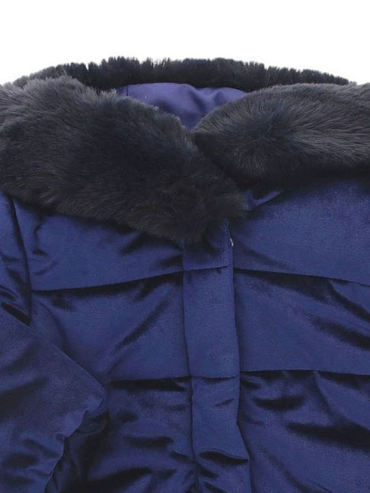 Παιδικό Casual Μπουφάν με Κουκούλα Navy Μπλε