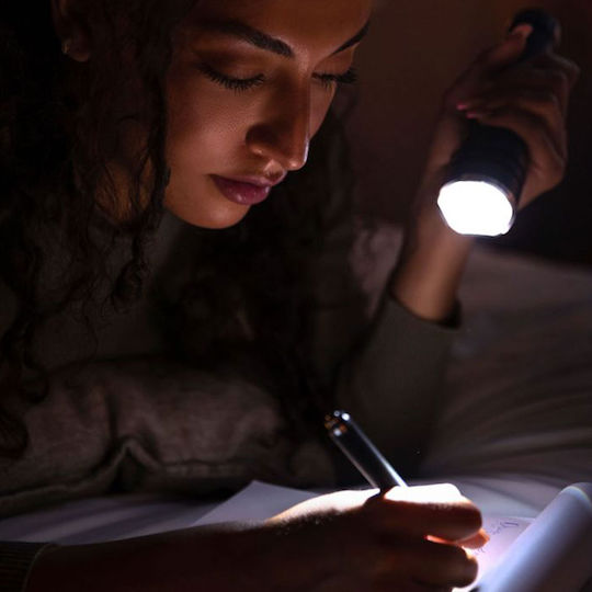 V-TAC Lumină de lucru și de sit, cu baterie Lanternă LED IP54 cu Luminozitate Maximă 1000lm Negru
