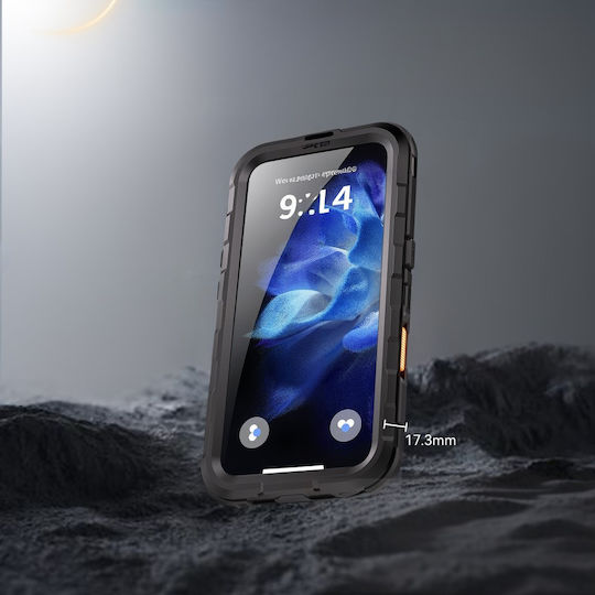 Shellbox Back Cover Πλαστικό / Σιλικόνης 2mm Αδιάβροχο Μαύρο (iPhone 16)