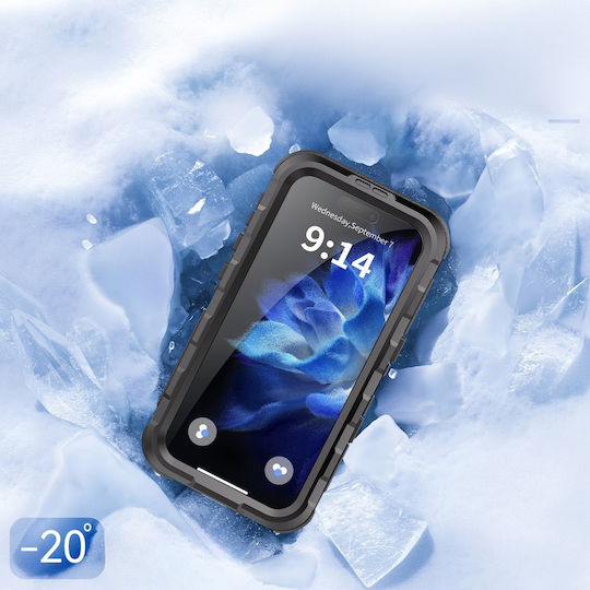 Shellbox Back Cover Πλαστικό / Σιλικόνης 2mm Αδιάβροχο Μαύρο (iPhone 16)