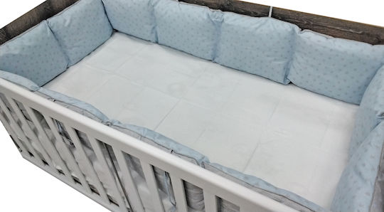 Beboulino Stars Bettumrandungen Innerhalb Grey Blue 70x140cm