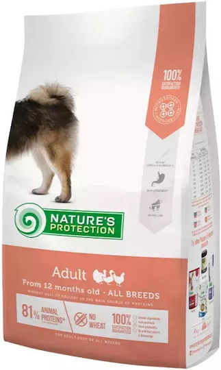 Nature's Protection Adult All Breeds 18kg Dry Food for Adult Dogs with Corn, Poultry and Rice