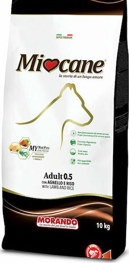 Miocane Adult 0.5 10kg Dry Food for Adult Dogs with Rice and Lamb