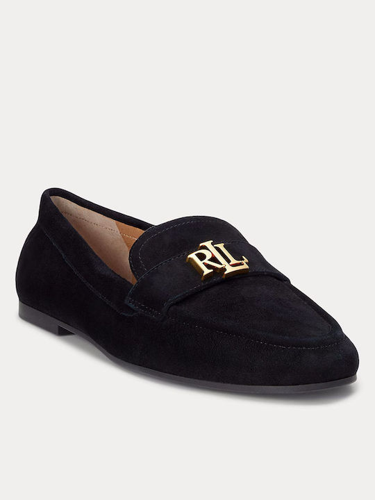 Averi Leather Women's Loafers in Black Color