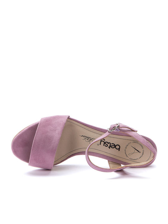 Sandalen Lila